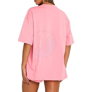 Ensemble t-shirt et short pour femmes en coton Ensemble t-shirt et short en coton pour femmes - Product Image 5