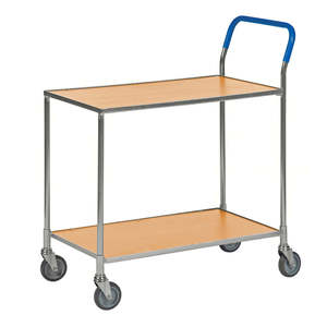 Chariot de service sur pied en acier inoxydable, matériau métallique - Product Image 1