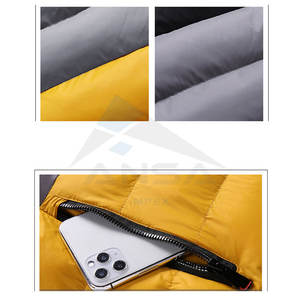 Insulation Custom <b>Long</b> Length Quilted Puffer Jacket <b>Men</b> Premium Winter Outerwear <b>Coat</b> with Plain Front & <b>Padded</b> Warmth - Product Image 6