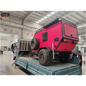 Piccola roulotte compatta per 2-4 persone piccolo Camper RV, furgone da campeggio fuoristrada per il Weekend - Product Image 2