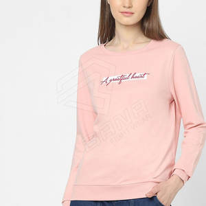 Winter Printed Terry Casual Street Wear Women's Sweatshirts High Quality Custom Plain Design Polyester/Cotton <b>for</b> <b>Sale</b> - Product Image 3
