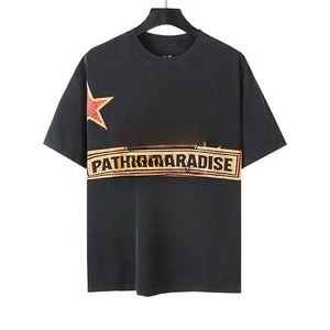 80% Algodón 20% poliéster de moda de gran tamaño Unisex camisetas OEM servicio nuevo estilo propio logotipo serigrafiado camiseta para hombres - Product Image 4