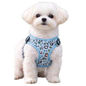 Printed Pattern <b>Dog</b> Harness Adjustable Lightweight Padded Pet Chest Vest with Breathable Mesh - Product Image 2