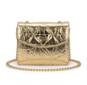 Borsa Clutch in PU Metallizzato con Chiusura Magnetica e Tracolla a Catena per Feste Serali 13,5x10,5x6 Cm - Product Image 4
