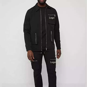 Survêtement Homme Hiver Léger Imperméable Respirant Style Streetwear à Capuche Personnalisable Coupe-Vent Sport Course Logo - Product Image 4