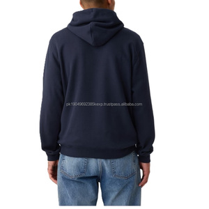 เสื้อฮู้ดดี้ผู้ชายคุณภาพสูงแบบสปอร์ตสั่งทำพิเศษ ผ้าทอลายกลับด้าน มีกระเป๋าจิงโจ้ เสื้อผ้าพรีเมียม - Product Image 2