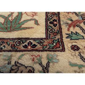 พรมขนสัตว์ถักมือ Aalam สีเบจและสีน้ำตาล สไตล์โบโฮ ขนาด 9x12 ฟุต รูปทรงสี่เหลี่ยมผืนผ้า สำหรับห้องนั่งเล่นหรือทางเดินในบ้าน ความหนา 10 มม. -Pae-5325 - Product Image 3