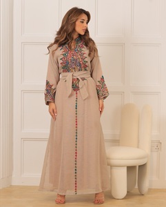 Wholesale Luxury Satin Abaya <b>Dress</b> Women High Silk Islamic Clothing <b>Ruffle</b> Sleeves Custom XXL XXXL XS Dubai Style Handmade - Product Image 1