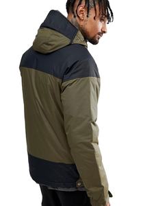 Pullover Insulated Canvas Windbreaker <b>Jacket</b> Stand Collar Plus Size Outdoor Winter Coat High Street Style Front Logo - Product Image 3