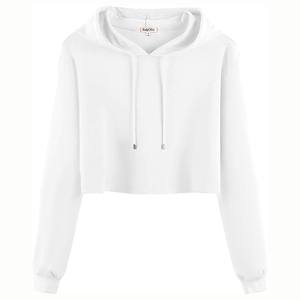 Sudadera con Capucha de Algodón 100% para Mujer, Estilo Urbano, Impermeable, Transpirable, Top Corto para Gimnasio, de Moda, Fácil de Usar, Última Tendencia - Product Image 1