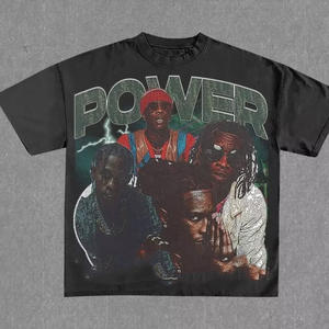 Camiseta de calle personalizada DTG de alta calidad, camiseta de peso pesado recortada con gráfico de algodón de gran tamaño con lavado ácido - Product Image 2