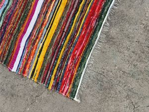 พรมปูพื้นทำเองจากผ้าฝ้ายรีไซเคิล ขนตัดแบบหนา ป้องกันการลื่น ขนาดใหญ่ 60x90 นิ้ว สำหรับห้องนั่งเล่นหรือสนามกอล์ฟ - Product Image 4