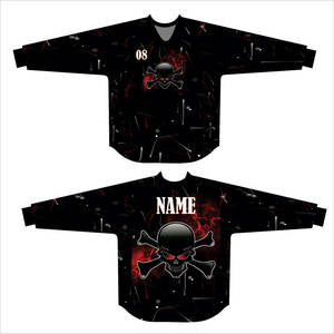 Qualité supérieure Design personnalisé Maillot de paintball pour hommes Meilleur tissu doux Couleur noire Bonne vente Paintballs - Product Image 4