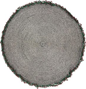 Luxury Decorative Dining <b>Table</b> <b>Cover</b> Unique Circular Shaped Glass Beaded Placemat for Wedding Christmas & Family Gatherings - Product Image 2