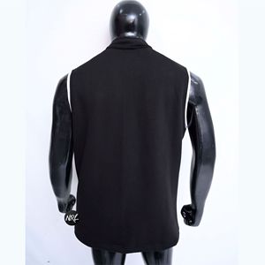 Chaleco con cremallera completa de rendimiento, forro polar personalizado, transpirable, de alta calidad, ligero, a la moda, sin mangas, elegante, chalecos y chalecos para hombres - Product Image 4