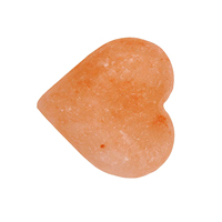 Pierres de massage en sel de l'Himalaya 100% naturelles et écologiques, forme de cœur, pour le massage des pieds, du corps, du cou, du dos, du visage et des yeux