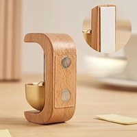 Sonnette magnétique en bois carillons éoliens personnalisés sonnette rapide en bois massif sonnette rétro par ArtisanVibe