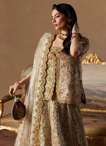 Vestido de novia Lehenga Choli con bordados elaborados, de acetato, largo hasta el suelo, traje tradicional indio pakistaní para mujer - Product Image 2