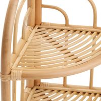 Natürliches Rattan-Eckregal zur Raumdekoration oder Wanddekoration im Wohnzimmer OEM Maßgefertigt Handgemacht in Vietnam Beste Wahl