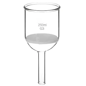 ช่องทางกรองเผาแก้ว Borosilicate ในห้องปฏิบัติการช่องทาง <span class=keywords><strong>Buchner</strong></span> พร้อมแผ่นทอด - Product Image 1