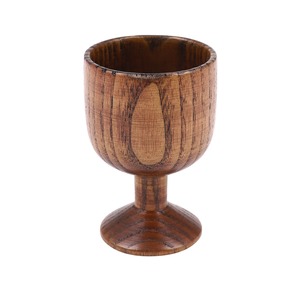 Verres à shot en bois de qualité supérieure 100% bois, design unique, verre à eau en bois, verre à bière - Product Image 1