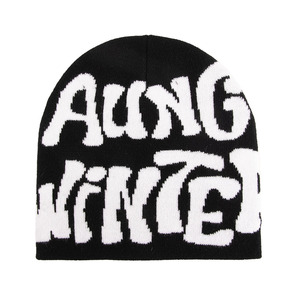 Gorro de Jacquard de invierno con logotipo personalizado, gorra de Golf Snapback deportiva para hombre, gorros de punto cálidos a la moda para exteriores, patrón de letras para la playa - Product Image 6