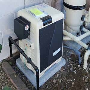 HOT NEW EU Temp Master Pool <b>Heater</b> 400,000 BTU Natural Gas with Heat Pump Chlorinator LED Light & Filter for Inground Pool & Spa - Product Image 1