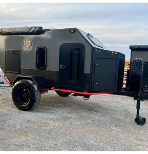 Venta al por mayor estándar Camper 4 personas remolque en forma de lágrima Camping caravana remolque de viaje con cocina para la venta. - Product Image 5