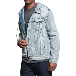 Nouvelle veste en jean tendance, prix d'usine, populaire, résistante, boutonnée, imperméable, écologique, séchage rapide, qualité supérieure, pour homme - Product Image 2