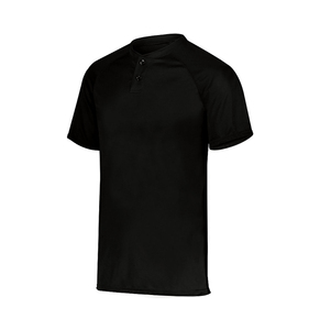 Fournisseur de maillots de baseball personnalisés à transfert thermique, en polyester anti-humidité, avec boutons partiaux, détails du joueur, service de vente en gros - Product Image 6
