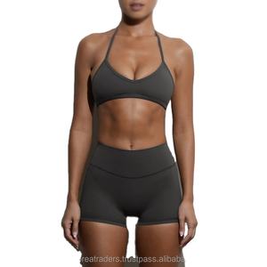 Conjunto de ropa deportiva de entrenamiento de Yoga de cintura elástica sólida impermeable de talla grande de alta calidad para mujer - Product Image 2