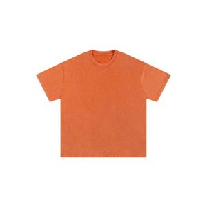 Camiseta de hombro caído de gran tamaño de calidad de lujo para hombre, ropa de calle de algodón pesado para estampado Puff, cuello simulado, ajuste holgado - Product Image 4