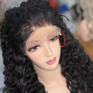100% vrais cheveux humains avant de lacet perruque prix de gros cheveux vietnamiens birman bouclés Frontal HD dentelle - Product Image 5