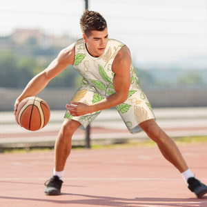 เสื้อบาสเก็ตบอลผ้าตาข่ายแห้งเร็วเสื้อทีมโพลีเอสเตอร์เสื้อกีฬาสำหรับผู้ชาย - Product Image 4