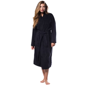 Peignoir en coton éponge doux unisexe thermique 400 GSM à séchage rapide et confortable technique tissée par ceinture réglable pour hôtel spa usage domestique - Product Image 4