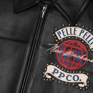 Gran oferta, nuevo diseño, chaqueta de cuero de béisbol para hombre, recién llegado, cuello levantado, precio bajo, chaquetas de cuero con letras - Product Image 4