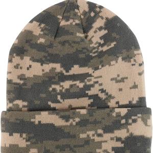 Latest design Warm Acrylic <b>Camo</b> Beanie <b>Hats</b> Solid Color Plain Custom Embroidery Logo Stylish Image Design Customizable Beanies - Product Image 3