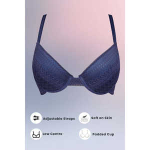 Soutien-gorge rembourré importé de Turquie bleu - Product Image 4