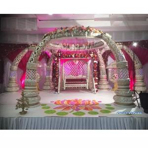 Pilares de dientes de elefante clásicos para interiores, Mandap DE BODA indio del Sur, pilar de colmillo de elefante, Mandap de elefante indio para boda - Product Image 1