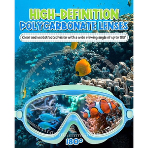 Large Frame Waterproof Anti-Fog Racing <strong>Goggles</strong> High-Definition Boys and Girls Swimming Glasses <strong>New</strong> Children's Swim Gear - Product Image 5