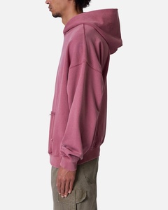 Sweat-shirts d'hiver oversize en polaire tendance, en polyester/coton, anti-plis, pour homme, style décontracté à épaules tombantes, prix abordable - Product Image 3