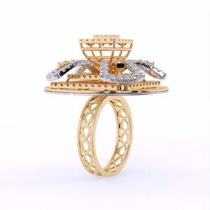 Hoàng Gia Crest Thiết kế phòng thí nghiệm phát triển chiếc nhẫn kim cương cho trẻ em gái và phụ nữ tuyệt vời vòng chắc chắn làm cho bất kỳ trang phục hoàng gia & thanh lịch - Product Image 2