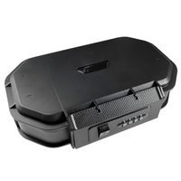 Coffret de rangement portable étanche ABA ARV-S2828 en ABS et alliage de zinc avec serrure à combinaison pour clés, idéal pour la plage, les voyages et les activités de plein air