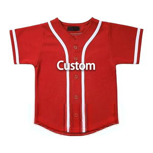 Maillots de baseball personnalisés en double tricot pour adultes, kit uniforme respirant 100 % polyester, chemises de baseball et softball avec designs personnalisés - Product Image 6