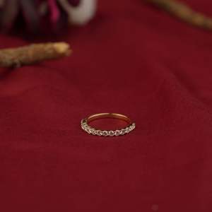 แหวนเพชรสำหรับ0.50Ct ระดับพรีเมี่ยม VS1ตัดแบบกลม IGI SGL ได้รับการรับรองว่าเป็นสีโรสโกลด์เงินทองหมั้นหมายสำหรับงานแต่งงาน - Product Image 1