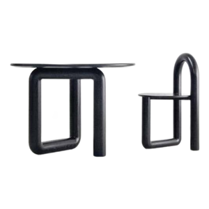 Luxe Unique En Bois Moderne Design Minimaliste Cercle Siège Extérieur Mobilier D'intérieur pour Salon Salle À Manger Maison Hôtel - Product Image 5