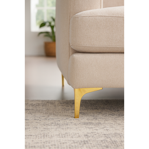 Patas Triangulares de Plástico Doradas de 14 cm para Muebles, Resistentes y Duraderas, Material PP, Modernas, para Sofás y Gabinetes, Aplicación en Sala de Estar - Product Image 5