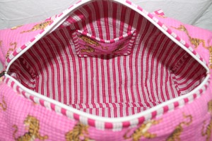 กระเป๋าเดินทางแบบดัฟเฟิลผ้าฝ้ายลำลองสุดหรู ทนทาน มีซิป เหมาะสำหรับการเดินทาง ใช้เป็นกระเป๋าถือสำหรับผู้หญิง เป็นมิตรกับสิ่งแวดล้อม ความจุขนาดใหญ่ - Product Image 3