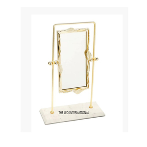 Vente en gros Miroir de maquillage décoratif de table plaqué or design fantaisie en aluminium et métal Miroir mural argenté moderne - Product Image 2