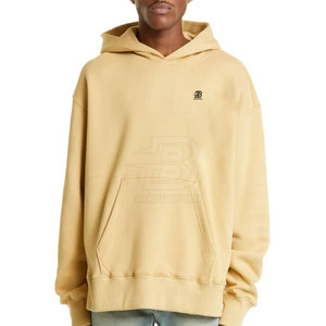 Sweat-shirts surdimensionnés en coton/polyester de qualité supérieure avec col à capuche, motif uni, design respirant - Meilleur prix pour l'hiver - Product Image 3